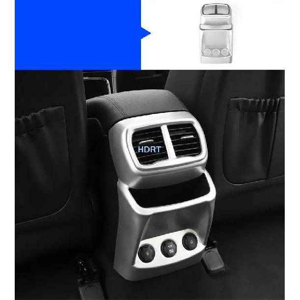 Car Styling Gear Air Vent Outlet Frame Window Control Panel ABS Chrome Silver Interior Sticker For Hyundai Santa Fe IX45  +