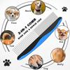 3Pcs/Set Pet Comb Set with Wide Edge, Pet Mat Remover Brush, Double-Sided Stainless Steel Undercoat Rake for Dogs And Cats Grooming