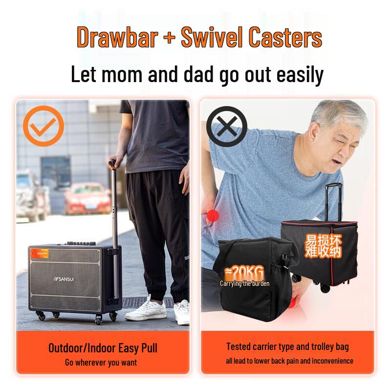 Sansui Q129 Portable KTV Bluetooth Speaker System