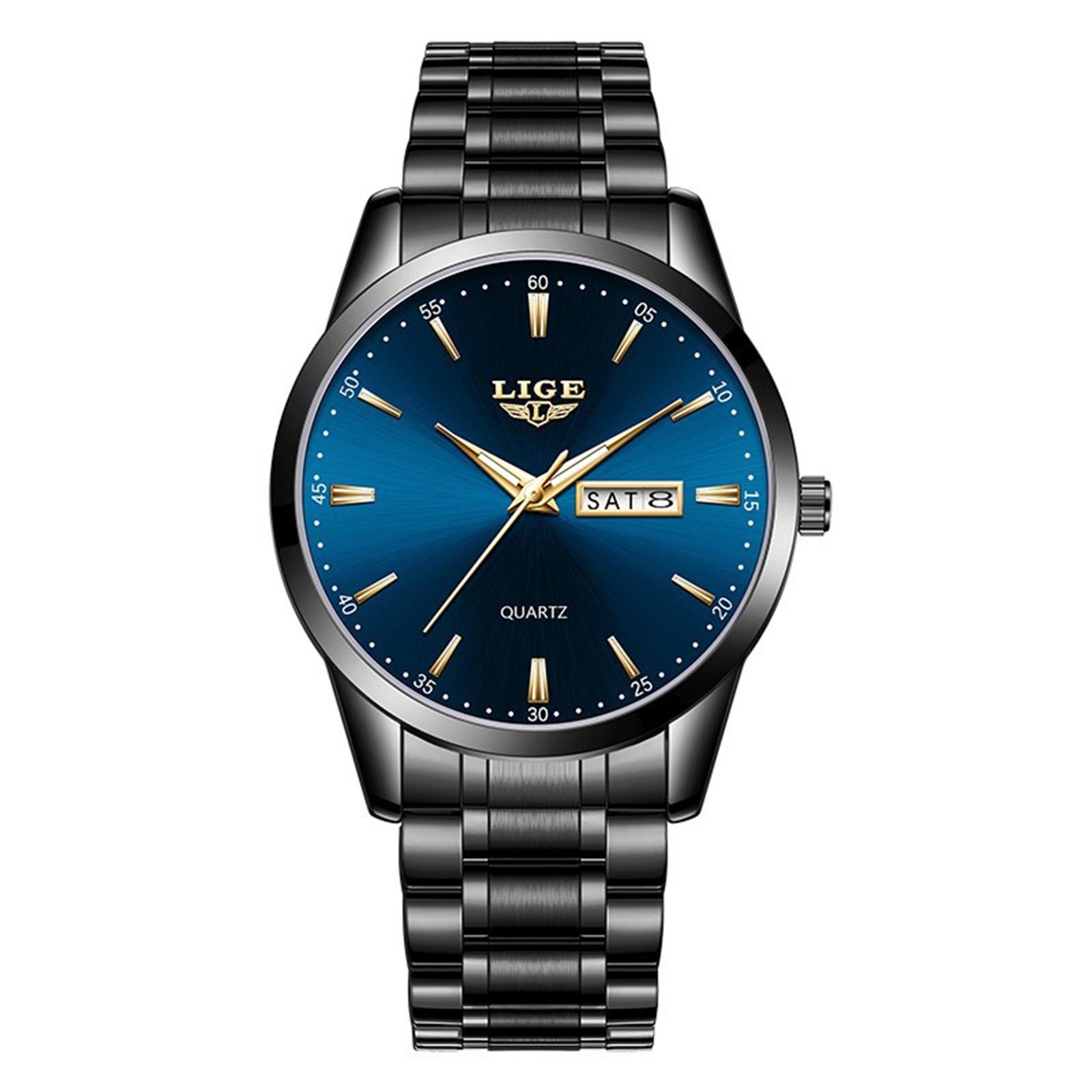 

Мужские водонепроницаемые светящиеся наручные часы-будильник для бега One Size