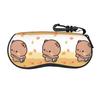 Bubu Dudu Cute Cartoon Bear Glasses Case Unisex Sunglasses Case Retro Key Chain Eyewear Storage Travel Eyeglass Cases Cover