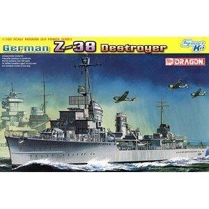 

Dragon 1/700 WWII German Navy Destroyer Z38 Plastic Model DR7134