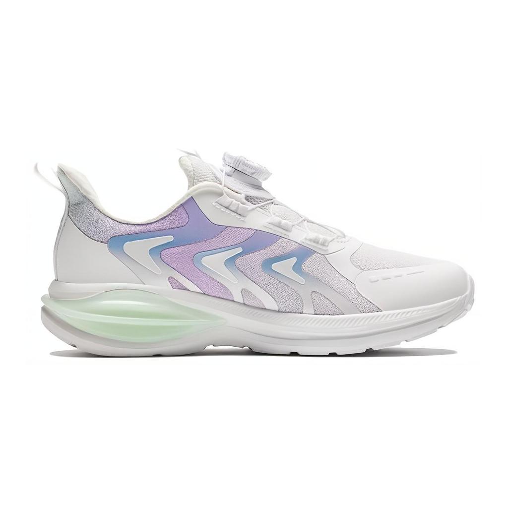 Anta Kids Adjustable Versatile Non-Slip Shock Absorbing Casual Shoes Kids sneaker White Purple A322345507-1