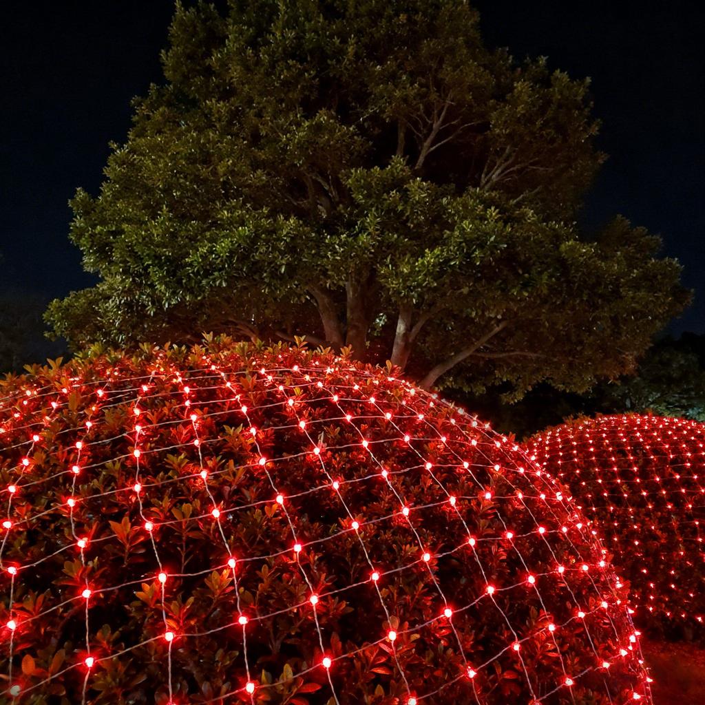 Outdoor Christmas Mesh Lights, 6.5 X 6.5 Ft LED Mesh String Lights With 8 Lighting Modes, Connectable Lights For Garden Trees And Shrubs