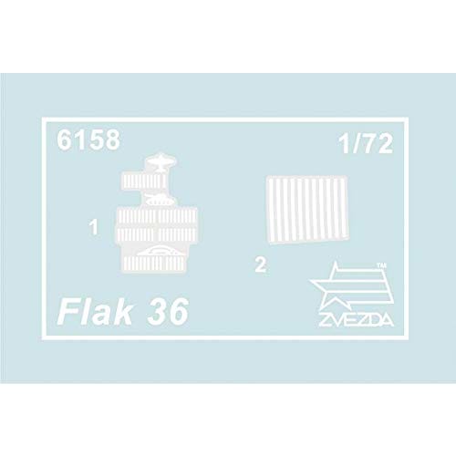 Zvezda 1/72 scale German 88mm anti-aircraft gun FLAK 36/37 plastic model kit ZV6158