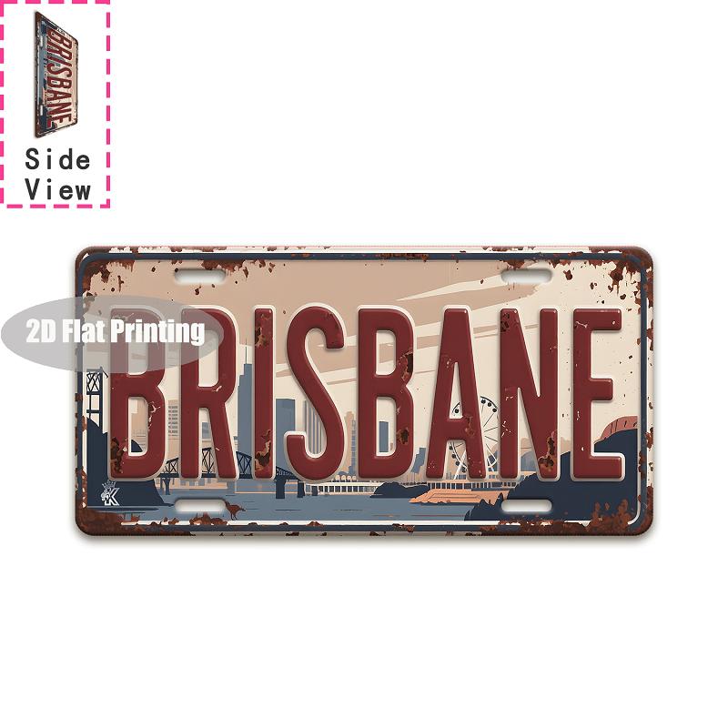 Tin Sign  Vintage Durable Metal Plaque Wall Decor Home Office Bar Man Cave Living Room City Coordinate Birth Year License Pl