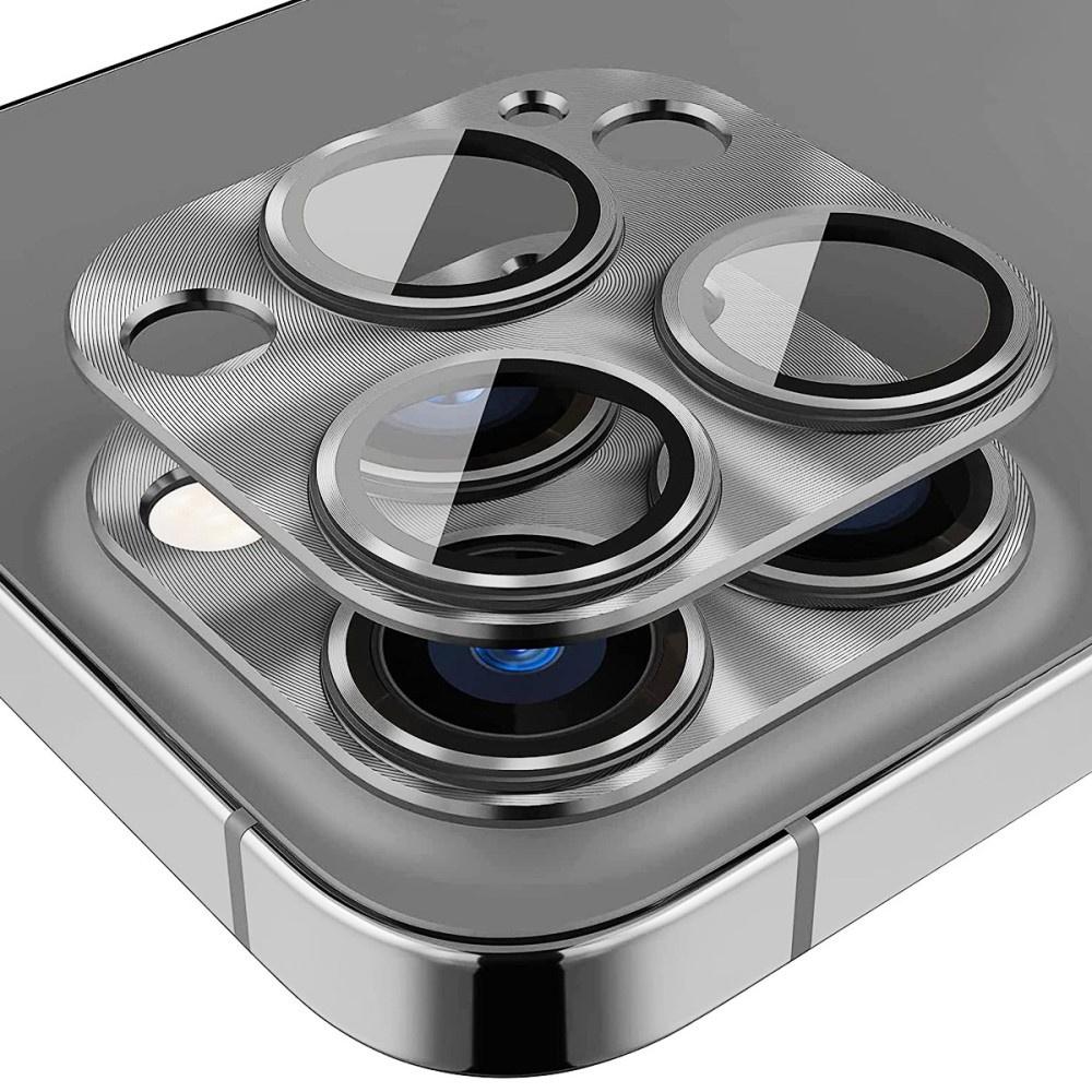 ERBORD Glass Lens Cover for iPhone 15 Pro / 15 Pro Max, Gray