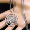 Metatron Angel Seal Geometric Kabbalah Garden Stainless Steel Unisex Necklace