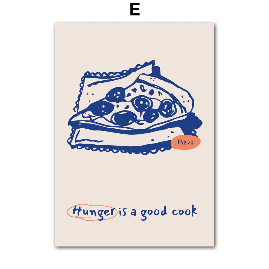 Vintage Cake Drink Coffee Dessert Food Cooking Posters and Prints Wall Art Canvas Printing Pictures for Kitchen Store Home Decor