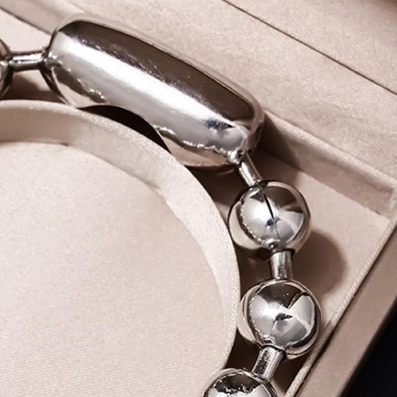 Fashionable Hip Hop Style Beads Bracelet for Men Christmas Valentine Gift, Vintage Bead Ball Bracelet