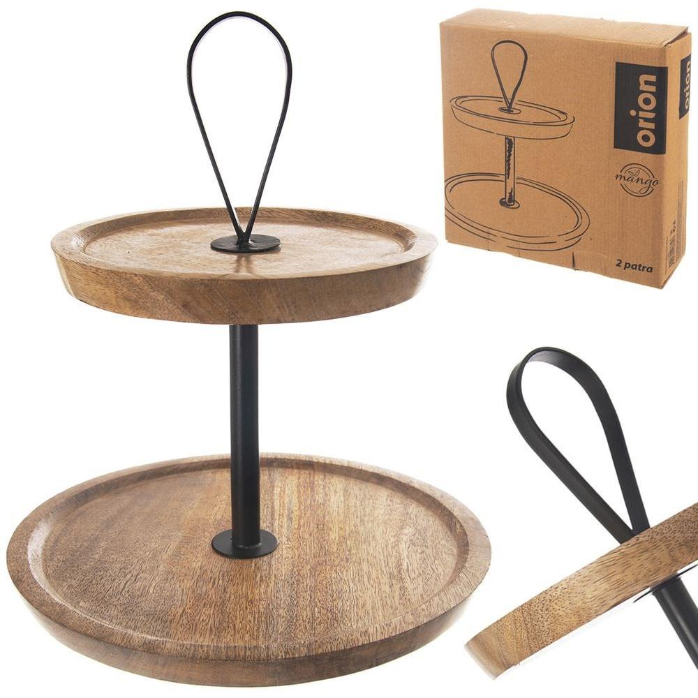 MANGO 2-Tier Wooden Serving Stand 30cm