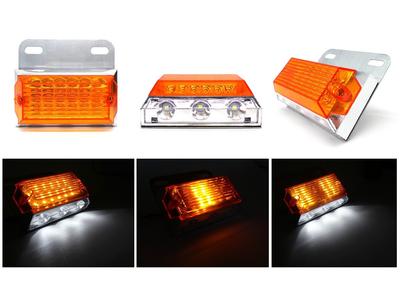Luz de marcação LED 12-24V 4 funções laranja, off-road