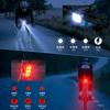 Fahrradlicht Arespark USB wiederaufladbar vorne und hinten wasserdicht IP65 LED Fahrradbeleuchtung Warnung für Mountain Road Mountain Night Safety Hours Fast