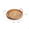 Handcrafted Bamboo Serving Tray with Stylish Wooden Handles
