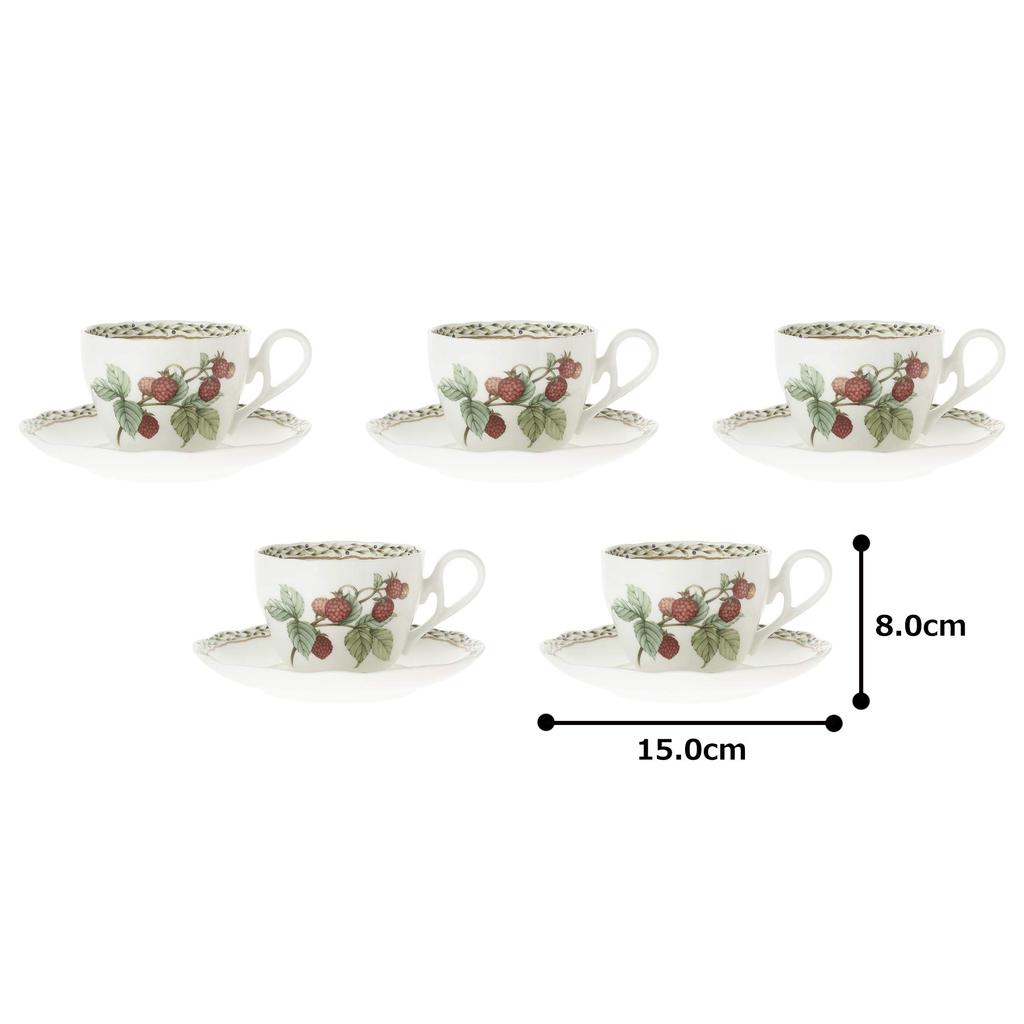 Noritake Cup Saucer Set 250cc Orchard Garden Microwave Safe 5 Bone China & (Coffee Tea) F97887/4911