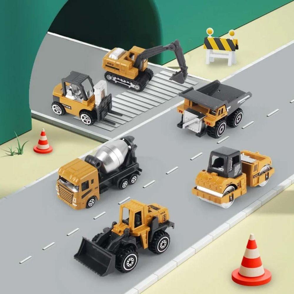 Bulldozer Engineering Truck Toy Mixer Container Excavator Toys  For Children