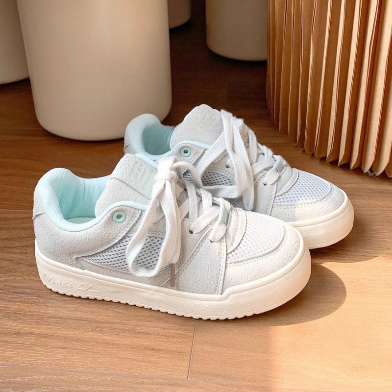 Casual Korean version of foreign trade niche board shoes 2025 spring new versatile platform white shoes breathable sports and leisure shoes