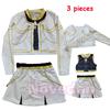 Costume Guerriere Kpop Rummy Rumi Zoey Mira Demon Hunters Cosplay Costume Bambino Huntrix Cantante Outfit da Esibizione Festa Vestito da Ragazza