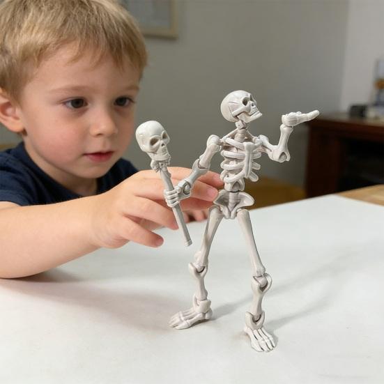Acțiune Schelet Arme Umane Schelet Amuzant Articulat cu Figurină Schelet Magnetic Articulat Figurină pentru Colecționari