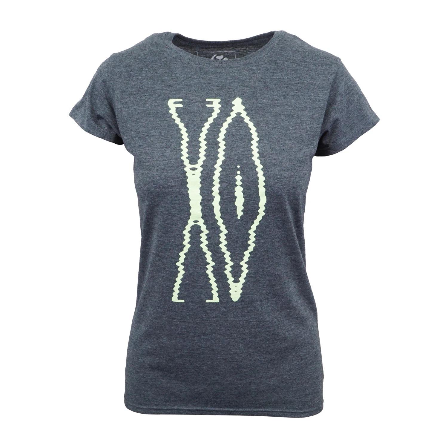 XO WOMENS GLOW IN THE DAR T SHIRT XL