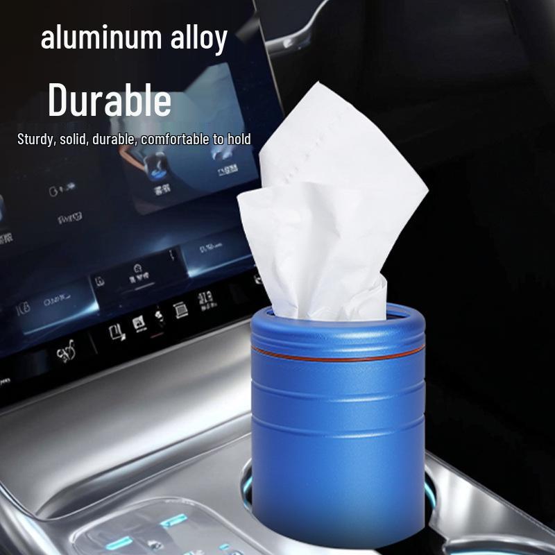 Car Cup Holder Tissue Dispenser - Creative Cylinder Tissue Box for Car.