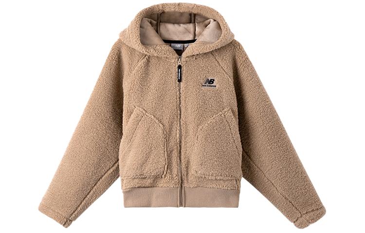 New Balance Velvet Jackets Women s Brown Moderate MDA35022-BEI XL