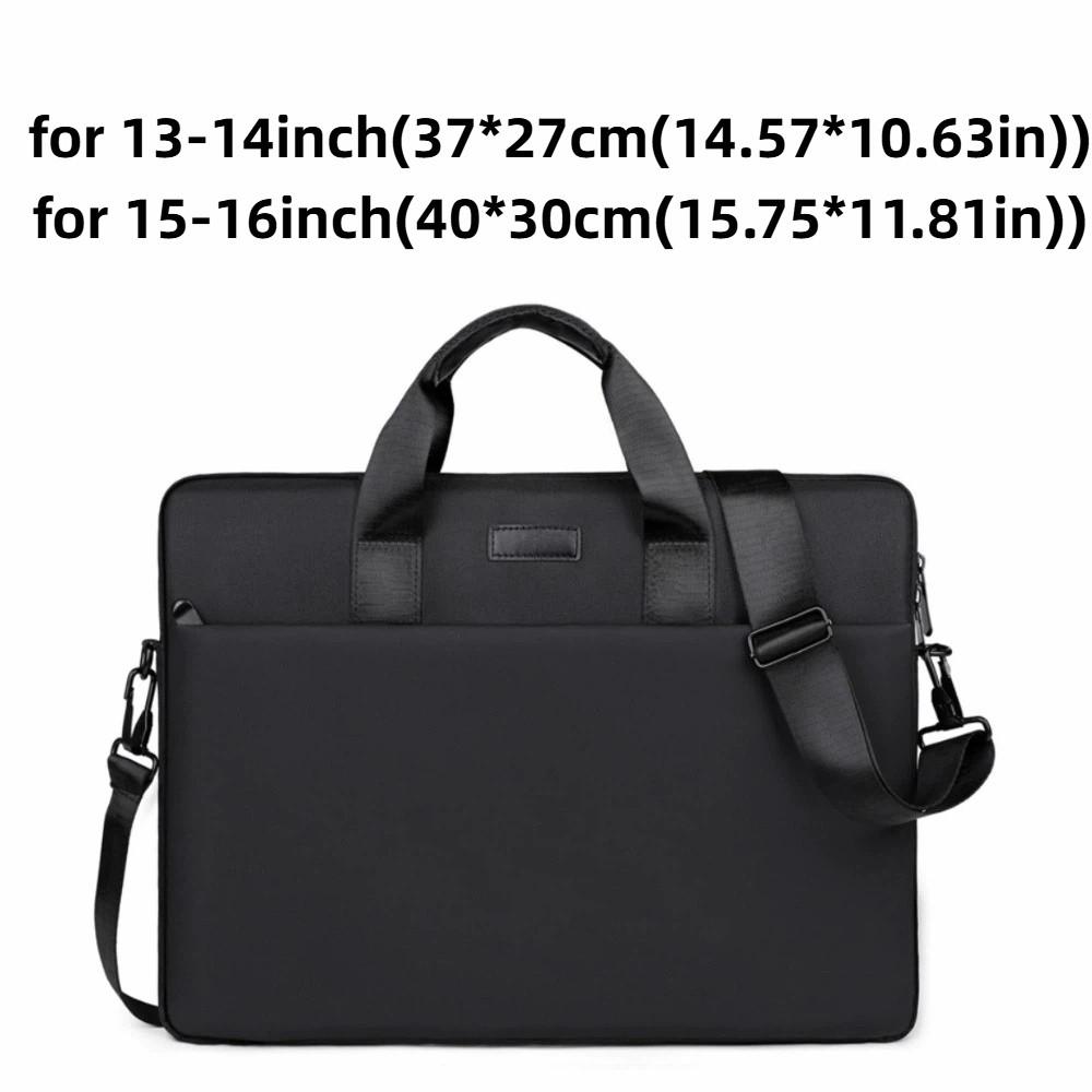 With Shoulder Strap Portable Laptop Bags Shockproof with Handle Business Laptop Bag Briefcase Wear-resistant Laptop Shoulder Bag