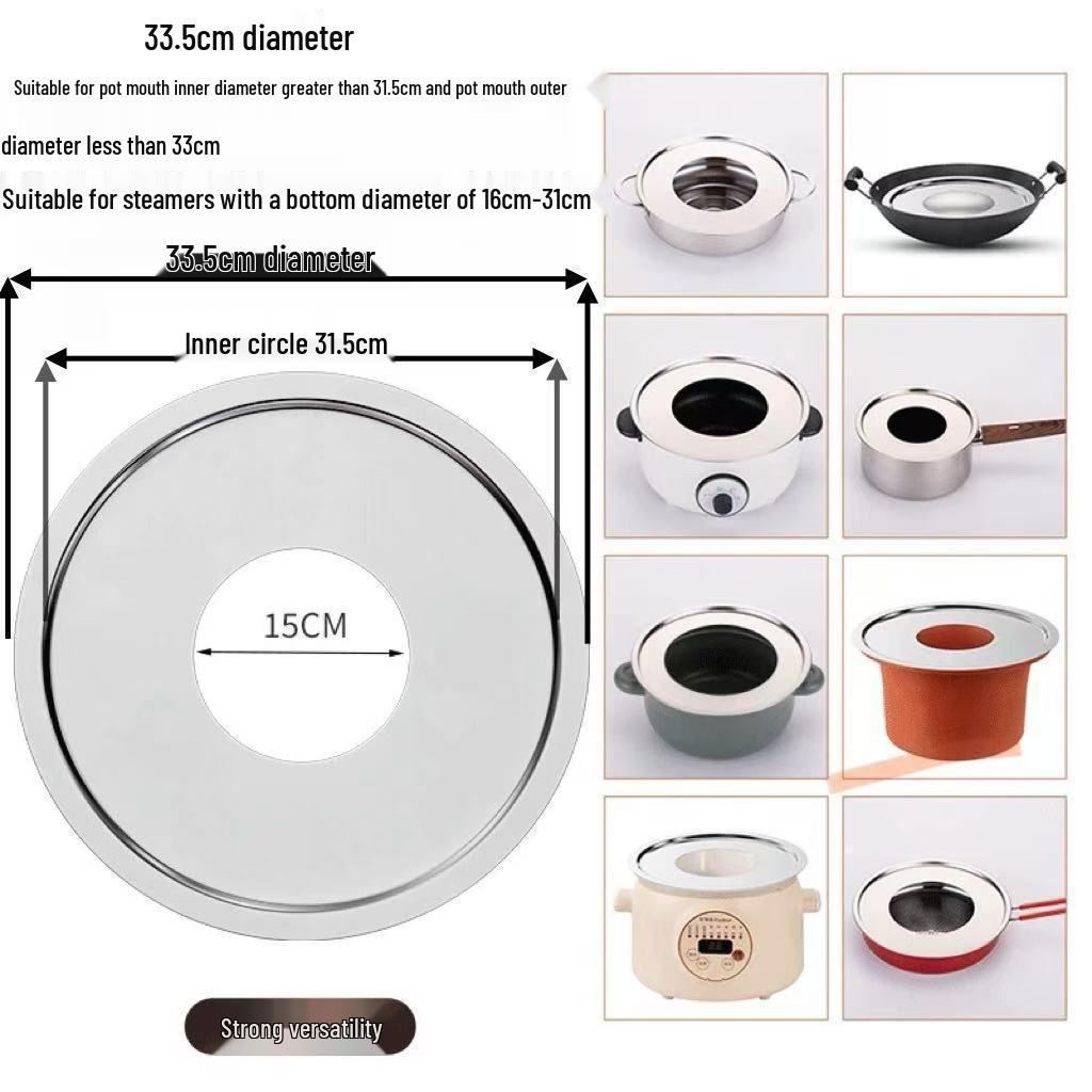 Bamboo Steamer Thickened Steaming Sheet for Wok, Milk Pot, Casserole, and Soup Pot