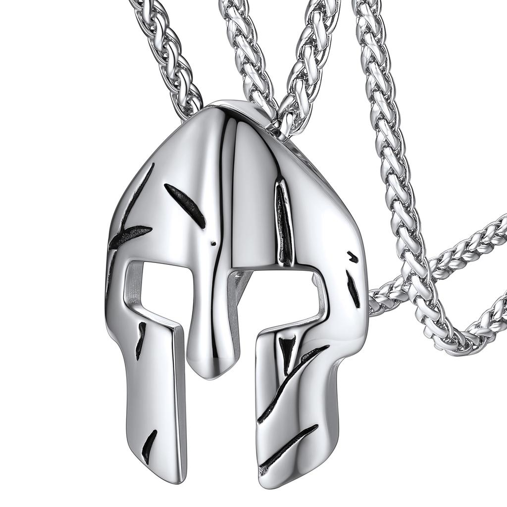 U7 Templer Halsketten aus Edelstahl für Herren Ritterkreuz Schild Anhänger 3D Geprägtes Amulett Symbol Christlicher Unisex Schmuck Geschenk