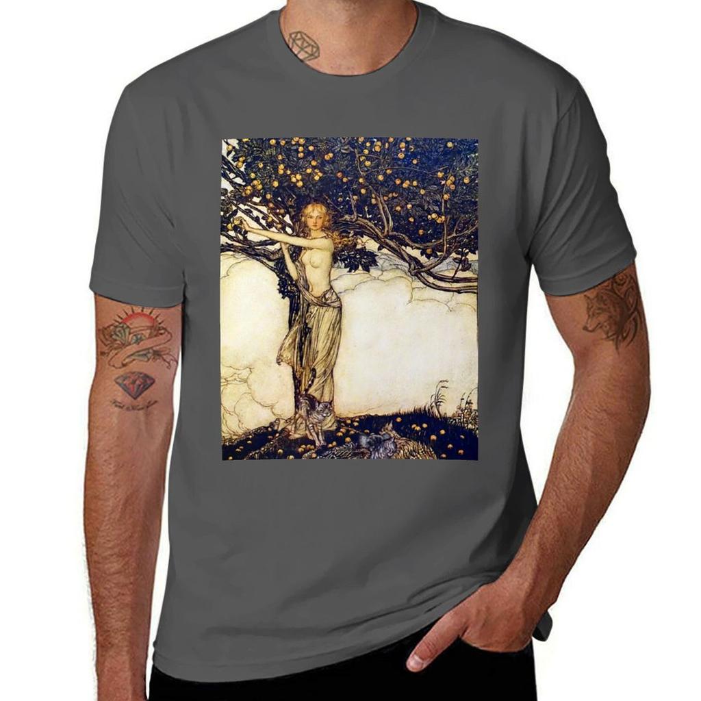 Freia die Schöne Arthur Rackham T-Shirt Übergröße Leichtes T-Shirt