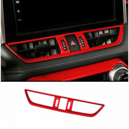 For Toyota RAV4 - Red Inner Central Console Air Outlet Vent Frame Trim