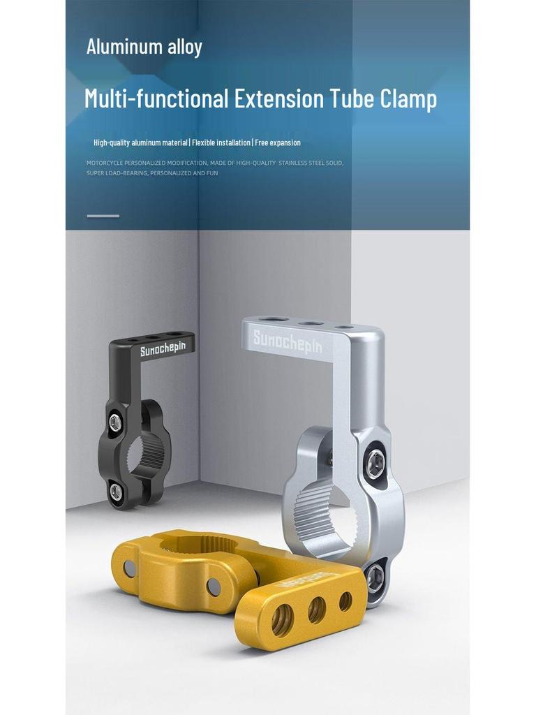 Multifunctional Handlebar Clamp: Auxiliary Spotlight, Bracket, Rod, Tube for Motorcycle EV