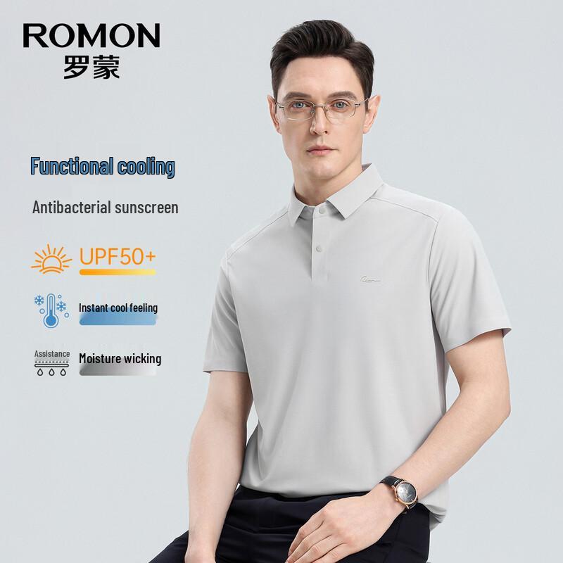 Romon Men s 10A Antibacterial Cooling Polo Shirt PL03A M /170