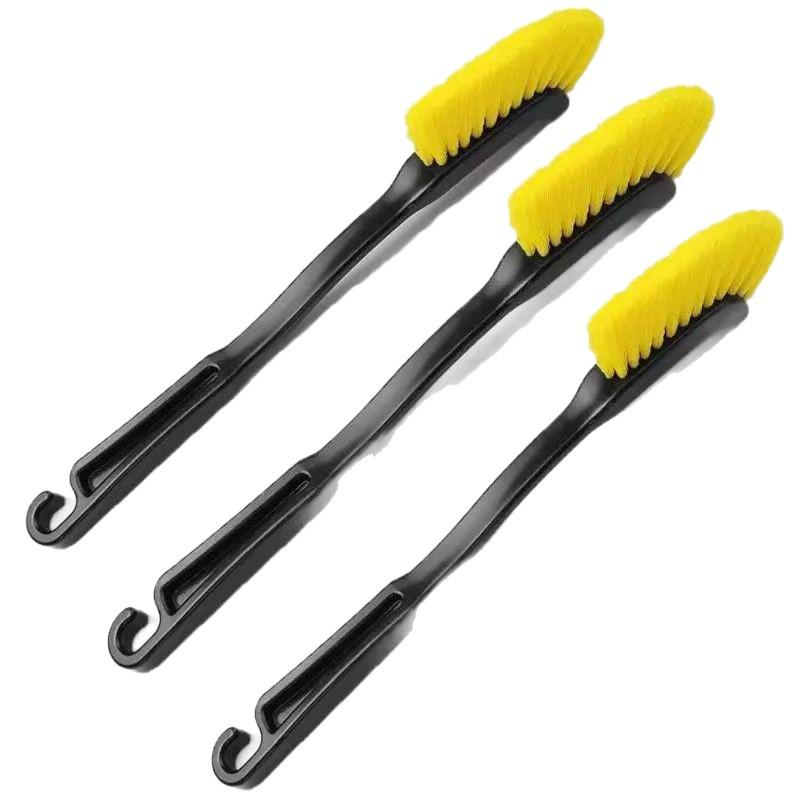 Multi-Purpose Car Wheel & Tire Brush with Soft and Hard Bristles