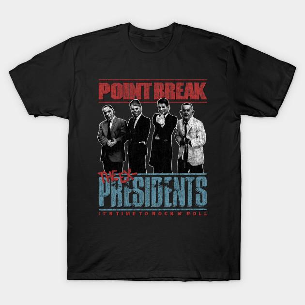 Men Black Print T-shirt Point Break - Distressed No-Cut Transfer Paper Print Cotton Tshirt - Men s Summer Cotton Graphic Tee S разноцветный
