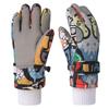 Junshi Kids' Waterproof Winter Warm Graffiti Gloves