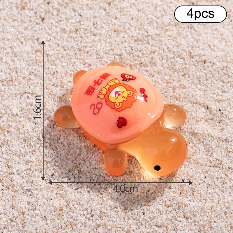 

4 шт. Kawaii светящиеся созвездия маленькие черепашки украшения миниатюрные фигурки креативные украшения для дома своими руками аксессуары подарки as the picture