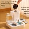2-In-1 Pet Automatic Feeder Large Capacity Cat Drinking Fountain Water Dispenser Dog Food Bowl Dry Wet Separation  Cat Feeder
