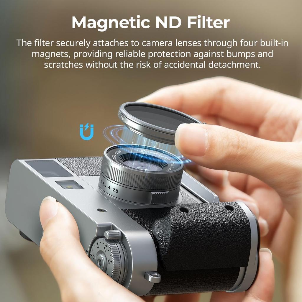 SmallRig Magnetic VND Filter for Fujifilm Precision Stepless Optical Waterproof and No 5391 ND2-ND32 X-Half, Adjustment, 1-5 Stops, Glass,