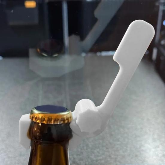 Flaschenöffner mit Hebeldesign Tragbarer Bierdeckelentferner für Glasflaschen Leichtes Wesentliches Küchenwerkzeug für Outdoor-Camping-Party