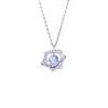 Summer Night Sky Glass Stone Collarbone Necklace Cosmic Planet Pendant Light Luxury Elegant Accessory
