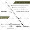 Zheqi TBP0102A VHF 1.3m Steel Whip Antenna
