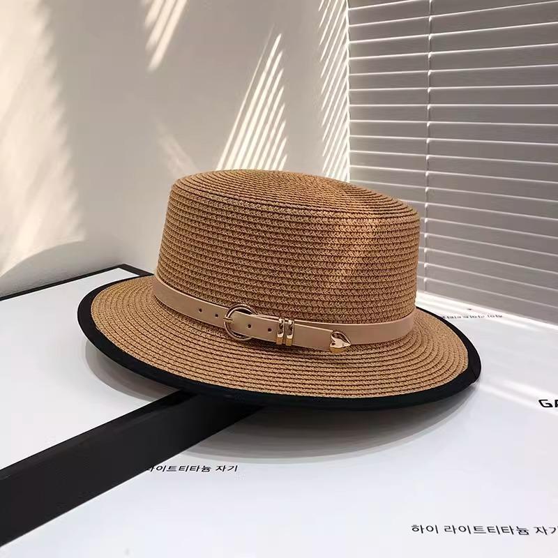 

Summer sun hat children sun protection big brim straw hat UV protection sun hat women s fashion duck tongue bucket hat Adjustable хакі