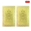 2026 In Wealth And Treasure Tai Sui Amulet Card Feng Shui Prayer Gold Card Exorcism Protection Buddha Gift Amulet Safe Bring