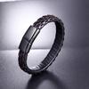 Korean version of fashion fashion jewelry, men's bracelets, leather rope woven bracelets