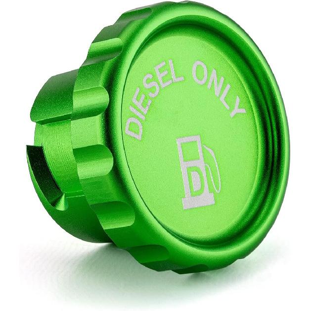 WeiSen Diesel Fuel Cap Aluminum Compatible With Dodge Ram 1500 2500 3500 Green Magnetic -2024