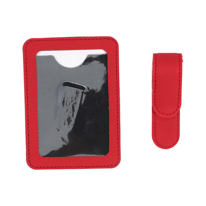 

1PC Leather Car Sun Visor Card Holder – Temporary Parking Number Plate & Photo ID Clip – Hidden Car Interior Organizer