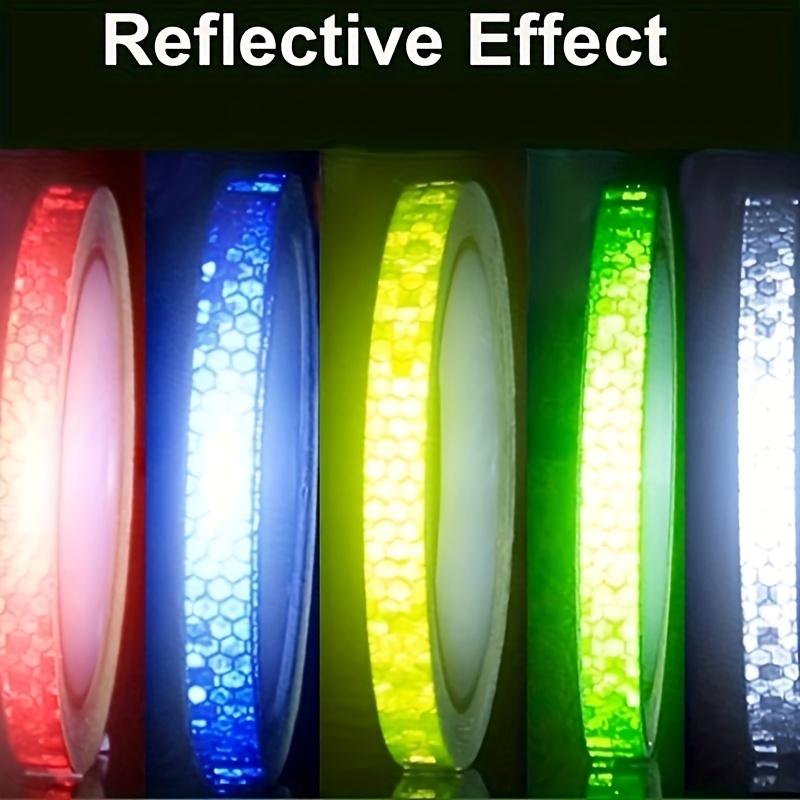 8 Meter Auto Reflektierende Streifen Aufkleber Klebeband für Motorrad Fahrrad Karosserie Felge Rad Streifenband Dekorativer Reflektor Blau/Rot/Gelb
