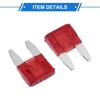 VekAuto 20pcs Style Fuse Car Mini Fuse 10A Red Plastic Metal