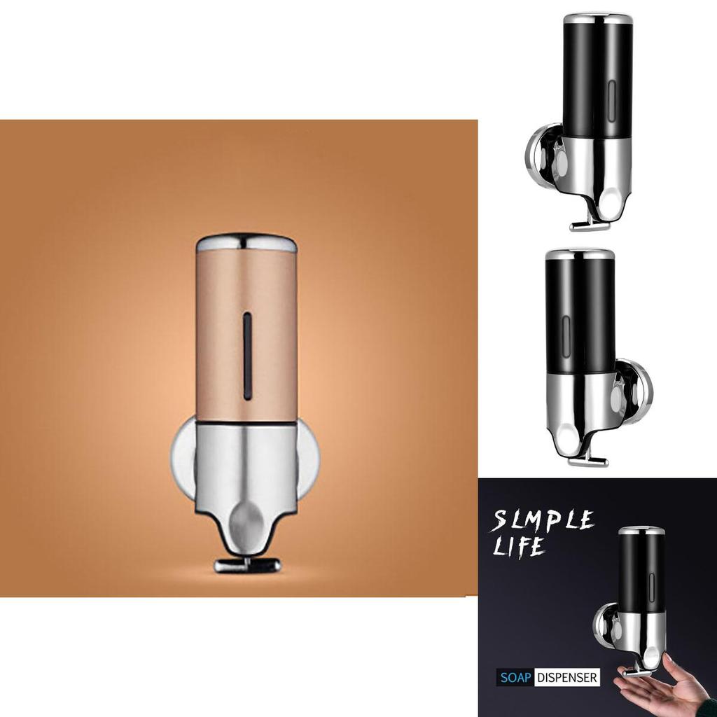Wall Mounted Soap Dispenser Stainless Steel 500ml With Chrome Finish For Bathroom And Hotel Use